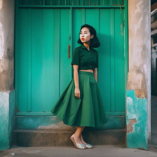綠色襯衣搭配什么裙子，綠色襯衣裙子搭配精選指南