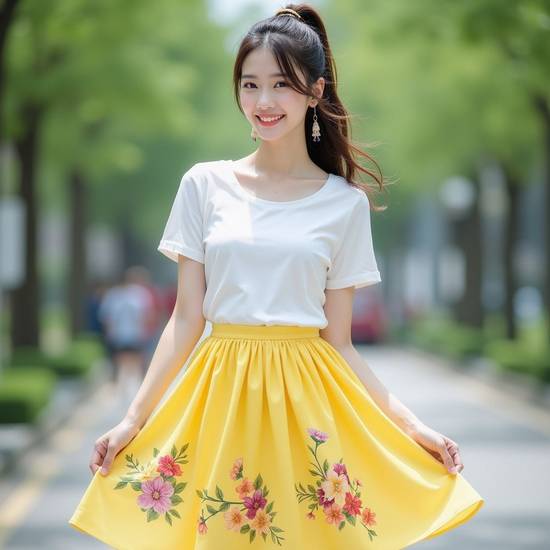 黃裙子搭配什么鞋子好看，黃裙子鞋履搭配秘籍，輕松穿出時尚魅力