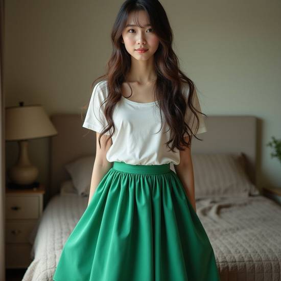 綠色裙子搭配什么顏色上衣，綠色裙子最佳上衣顏色搭配攻略