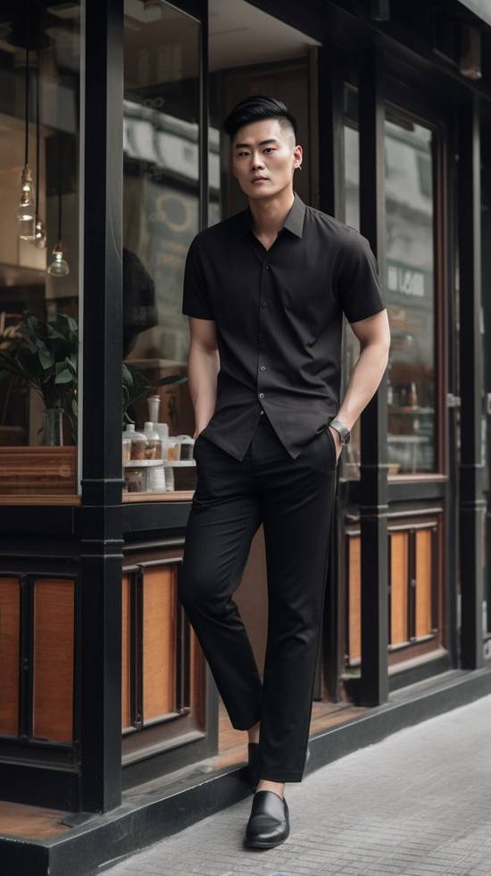 黑色褲子配什么顏色短袖，黑色褲子短袖配色方案推薦