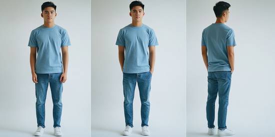 藍色短袖配什么顏色褲子，藍色短袖褲子顏色搭配推薦
