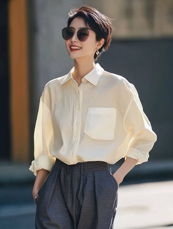 格子襯衫配什么褲子好看，格子襯衫褲子搭配指南，穿出時髦好看造型