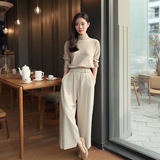 針織衫配什么褲子好看，針織衫搭配全攻略：顯瘦顯高褲裝精選
