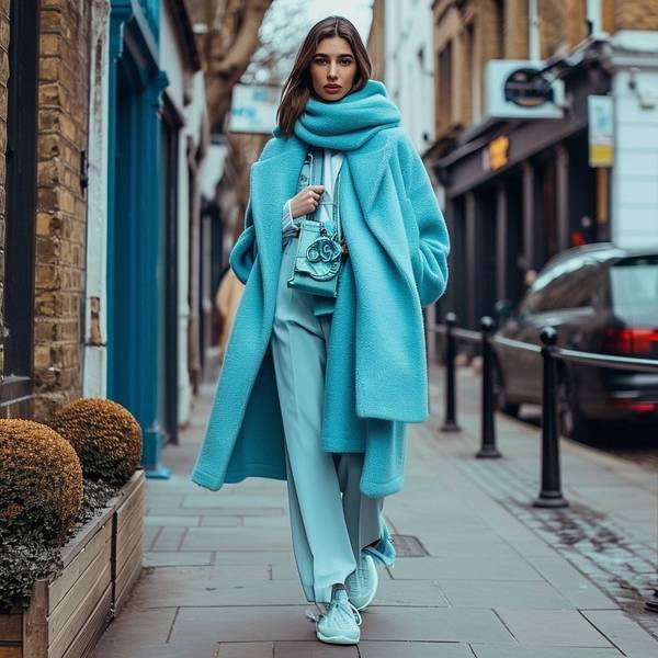 藍色上衣配什么顏色褲子好看，淺藍上衣的4種絕美褲裝配色方案