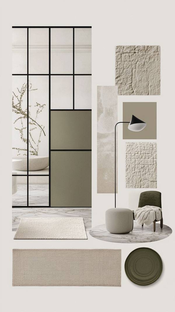 橄欖綠配什么顏色好看,橄欖綠搭配米白色的時尚配色方案